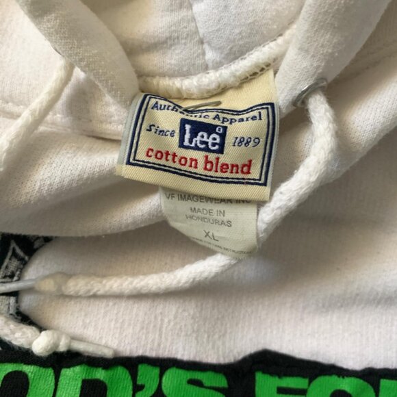 Lee Men's White and Cream Hoodie - Picture 3 of 3